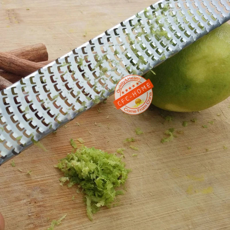 Citrus Lemon Zester & Cheese Grater-Parmesan Cheese, Lemon, Ginger, Garlic, Nutmeg, Chocolate, Vegetables, Fruits, kitchen tools