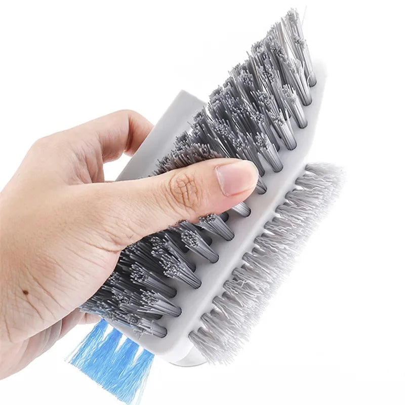 Household Cleaning Brush Kitchen Gadgets Tiles Window Trough 4in 1 V-shaped Brush for Kitchen Home Supplies Tools Bathroom