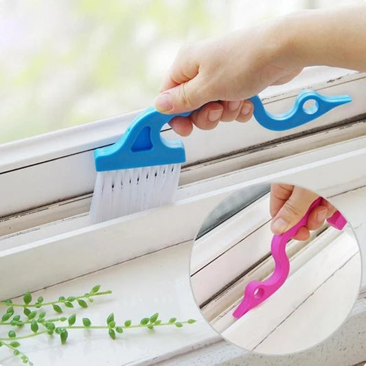 Swan Shape Window Groove Cleaning Brush Scraper Brush Sill Crevice Cleaner Kitchen Cleaning Brush Wheel Kitchen accessories